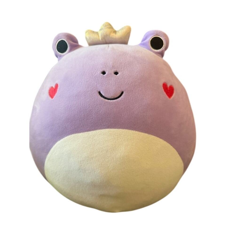 Squishmallows Francine the Purple Frog 14" Plush Valentine Crown